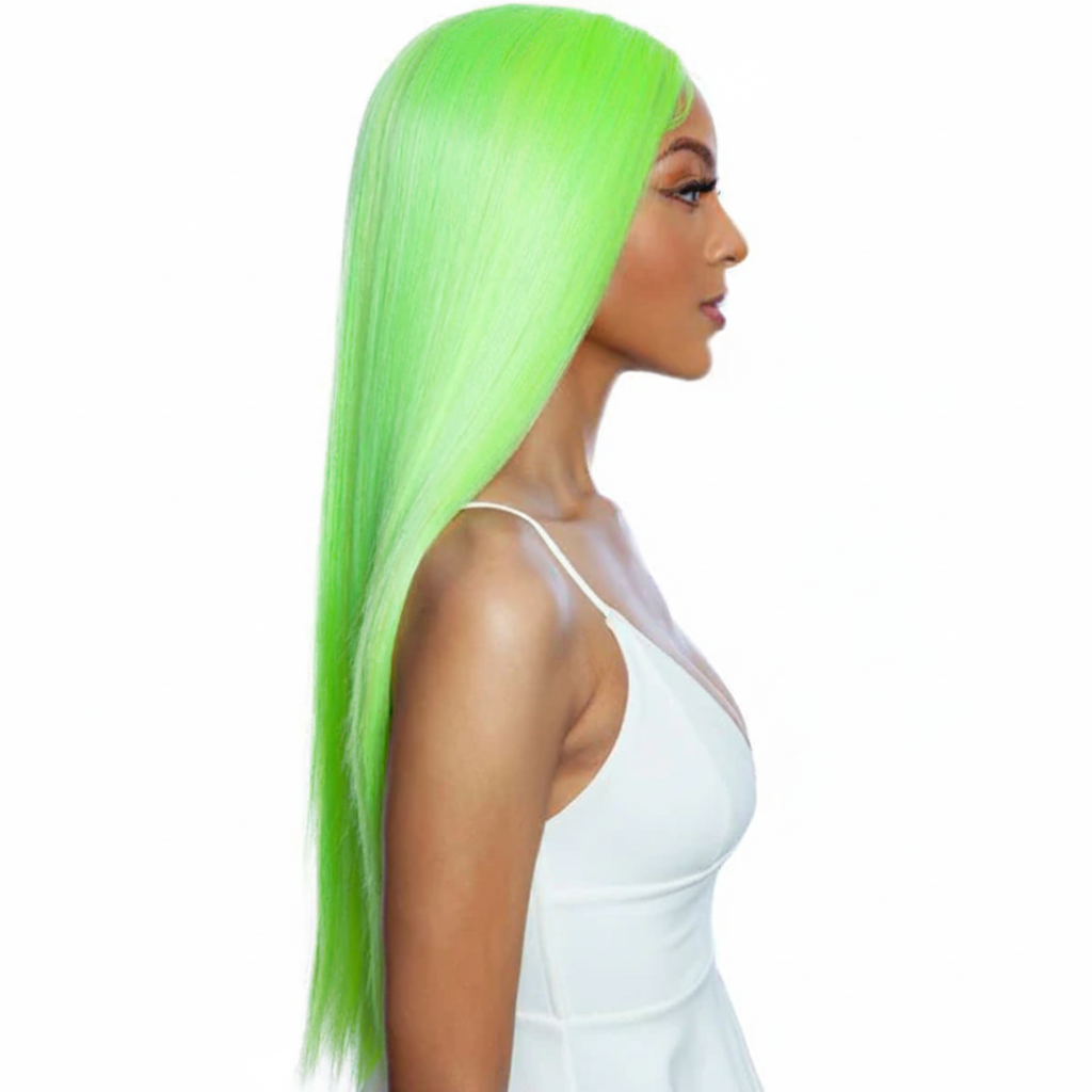 Neon Green Straight Wig
