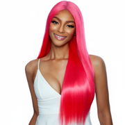 Neon Pink Straight Wig