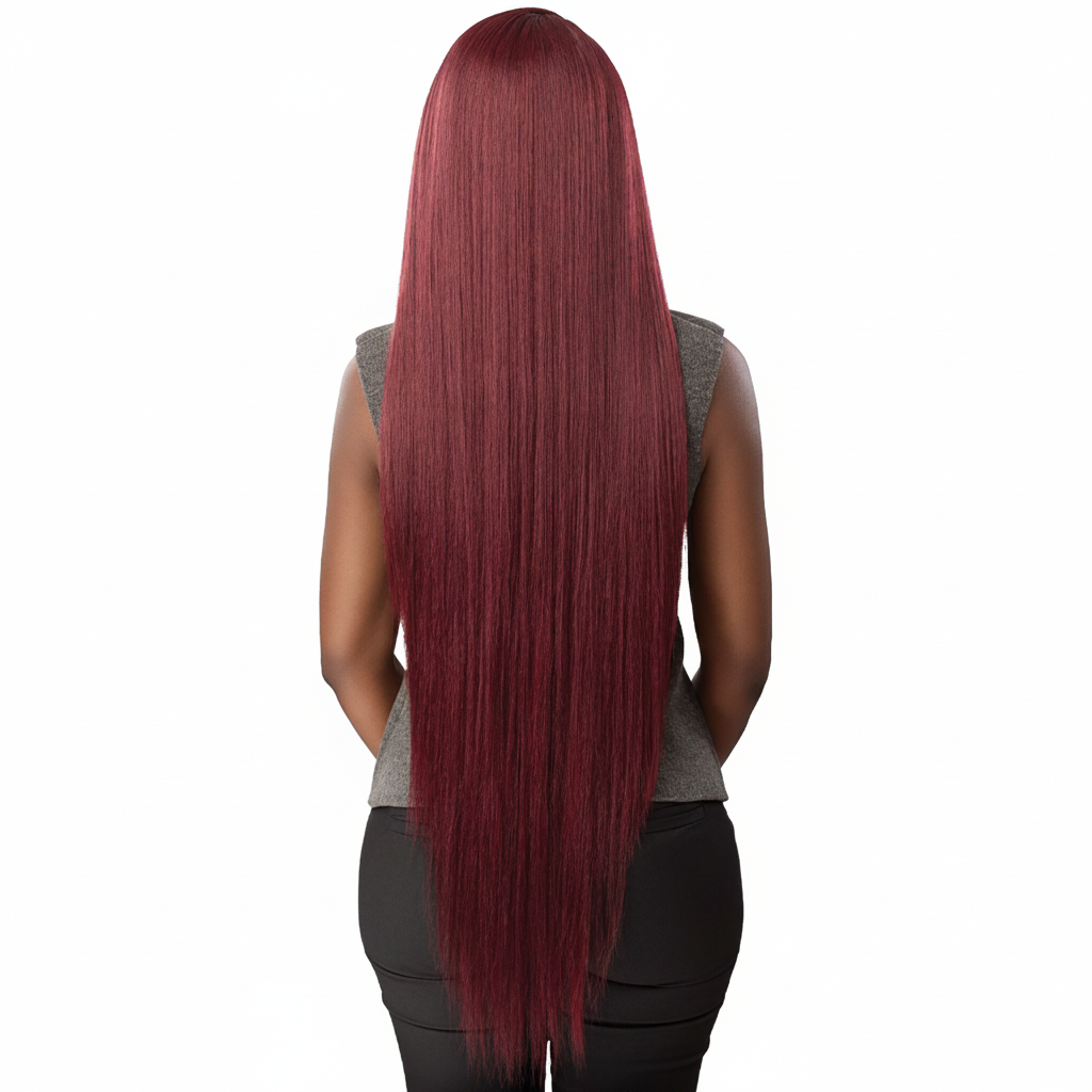NueBlend Straight 40 Burgundy Back