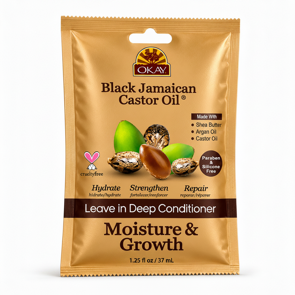 OKAY Black Jamaican Castor Oil Leave in Deep Conditioner