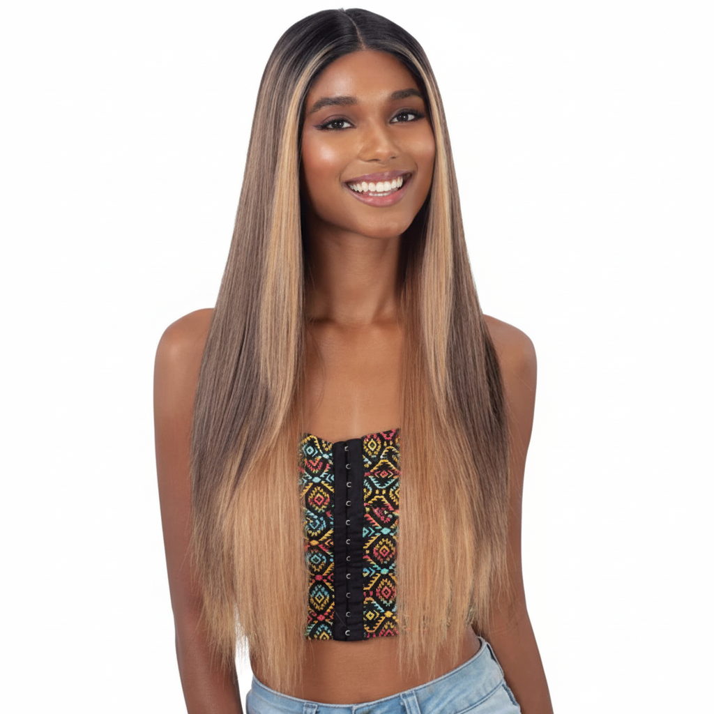 Ombre Straight Wig Front View 1024x1024
