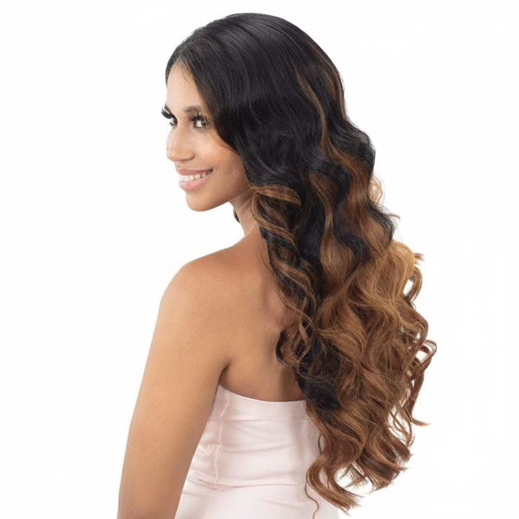 Ombre Wavy Wig Side View 1024x1024