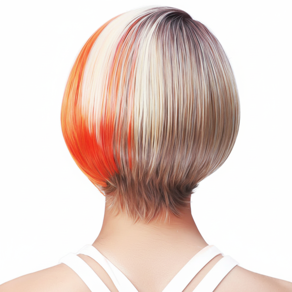 Orange Highlight Bob Back 1024x1024
