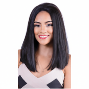 Resized wig front view with model