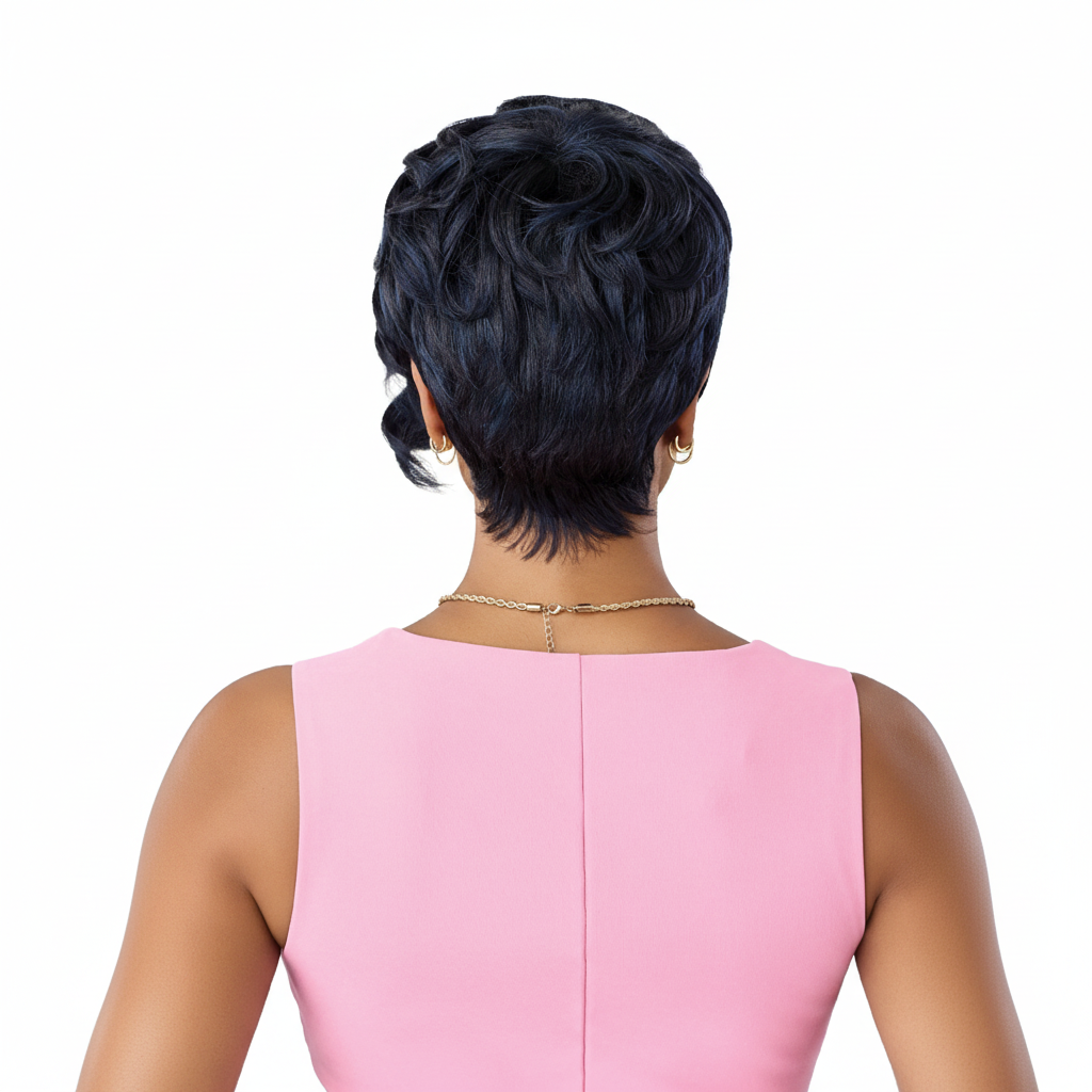 Resized wig image - Blue Night back