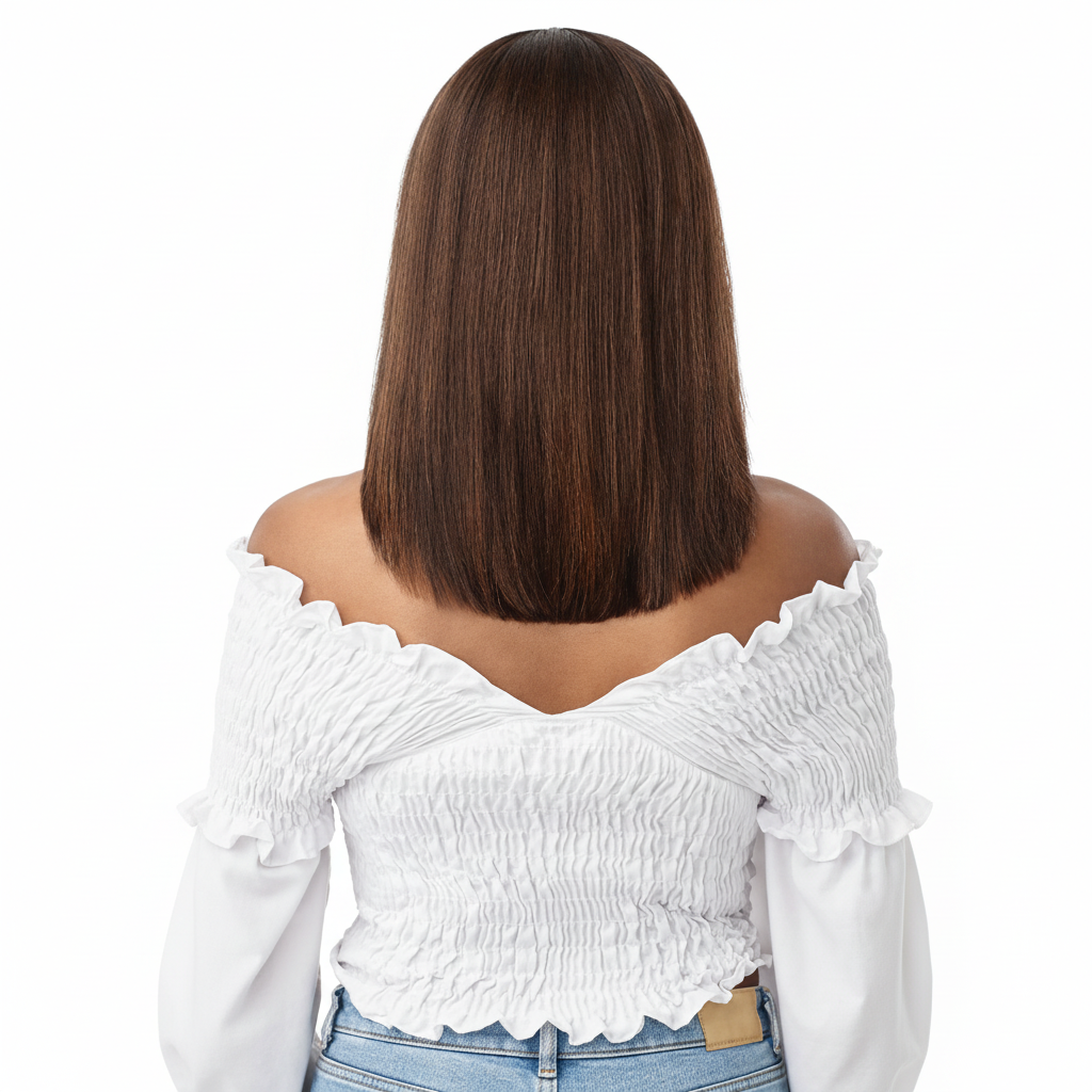 Resized wig product image - back view
