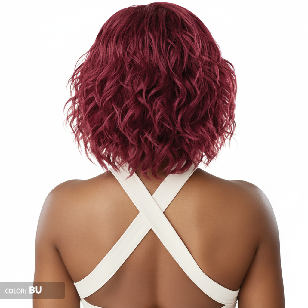 Resized wig product image - back view