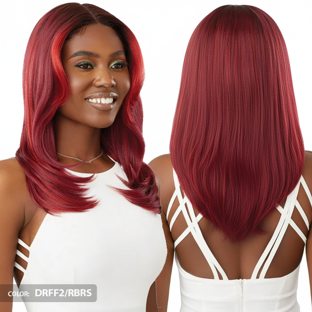 Resized wig product image - front and back views