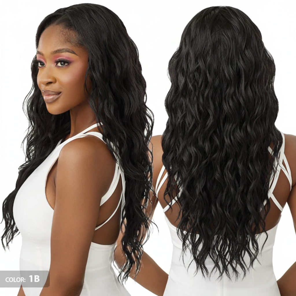 Resized wig product image - front and back views