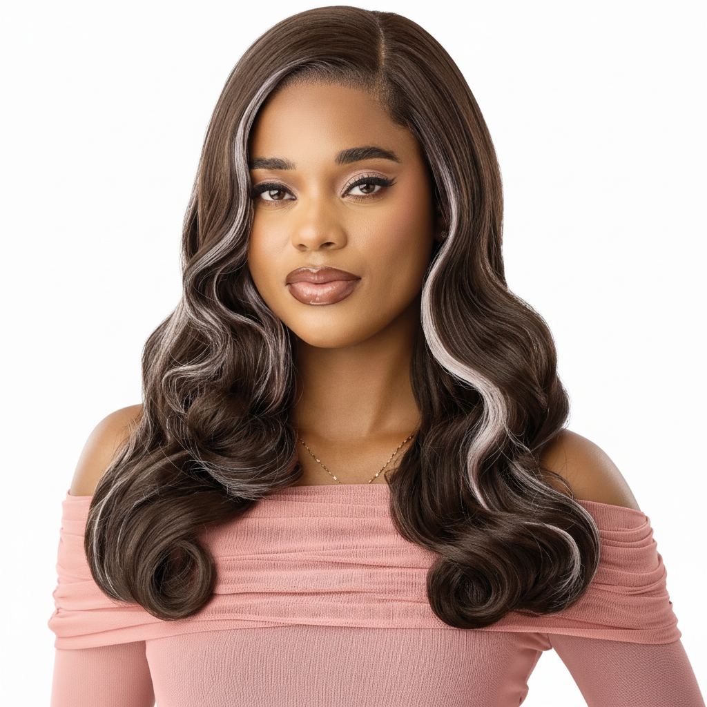 Outre Synthetic Melted Hairline Glueless HD Lace Front Wig - MH 131