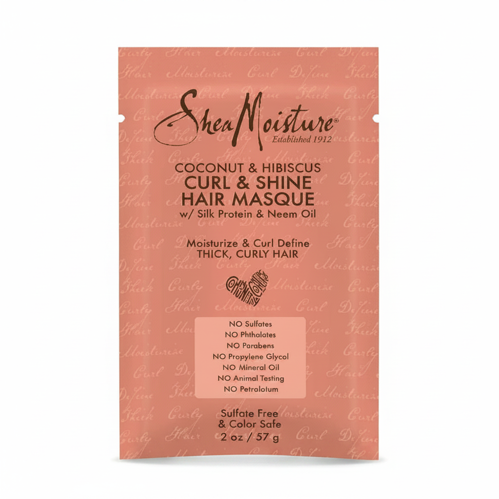 SheaMoisture Curl & Shine Hair Masque - White Background