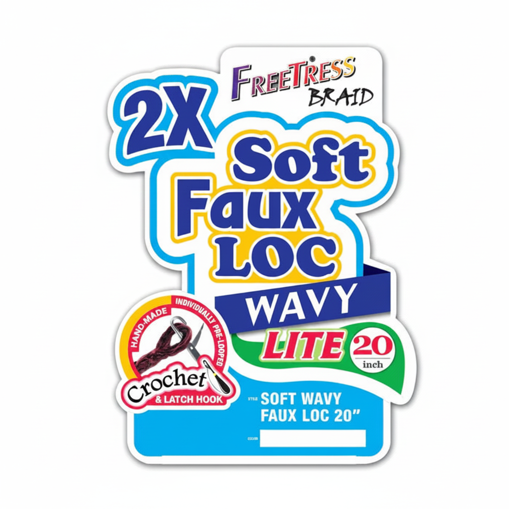 Soft Faux Loc Wavy 20" Packaging