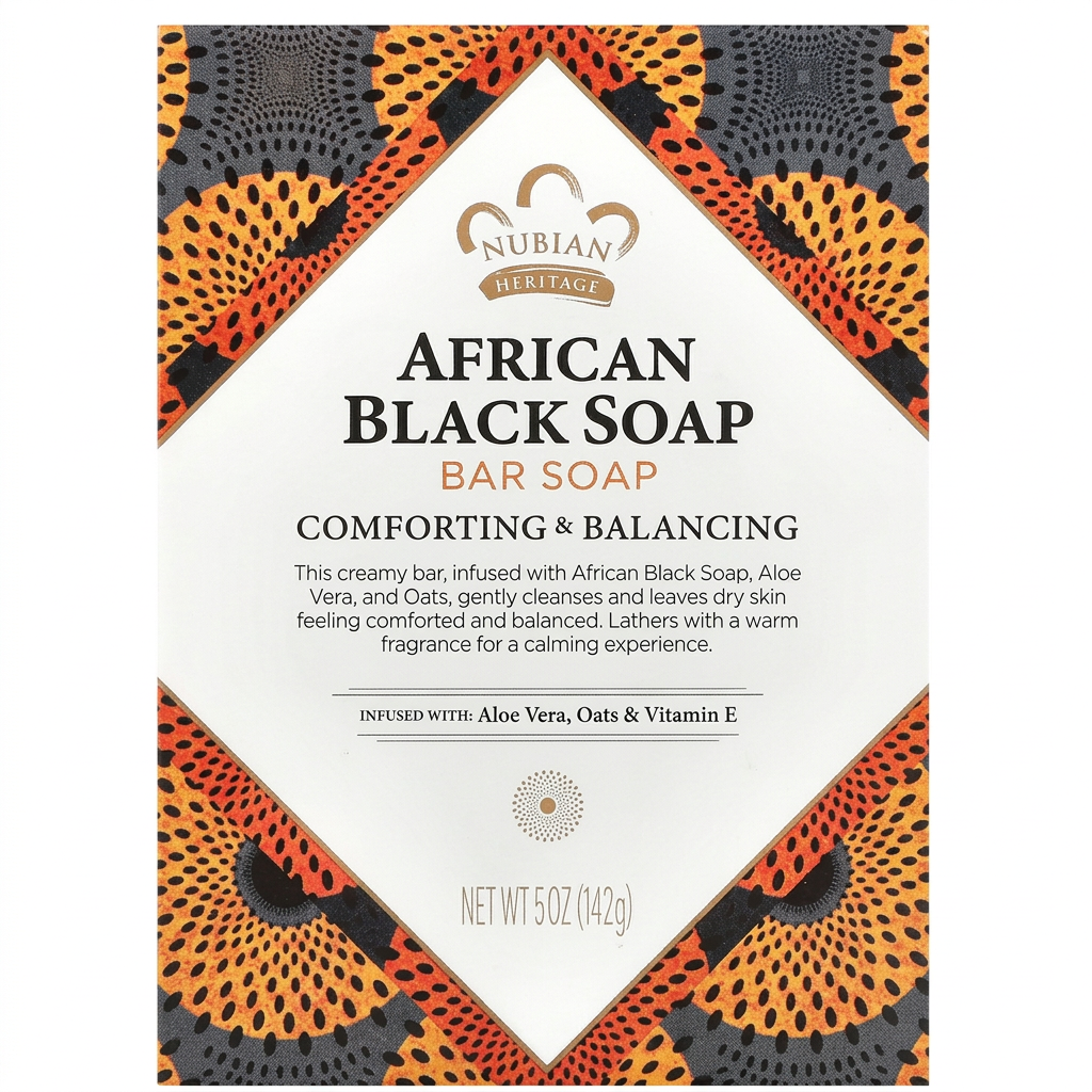 Square African Black Soap image