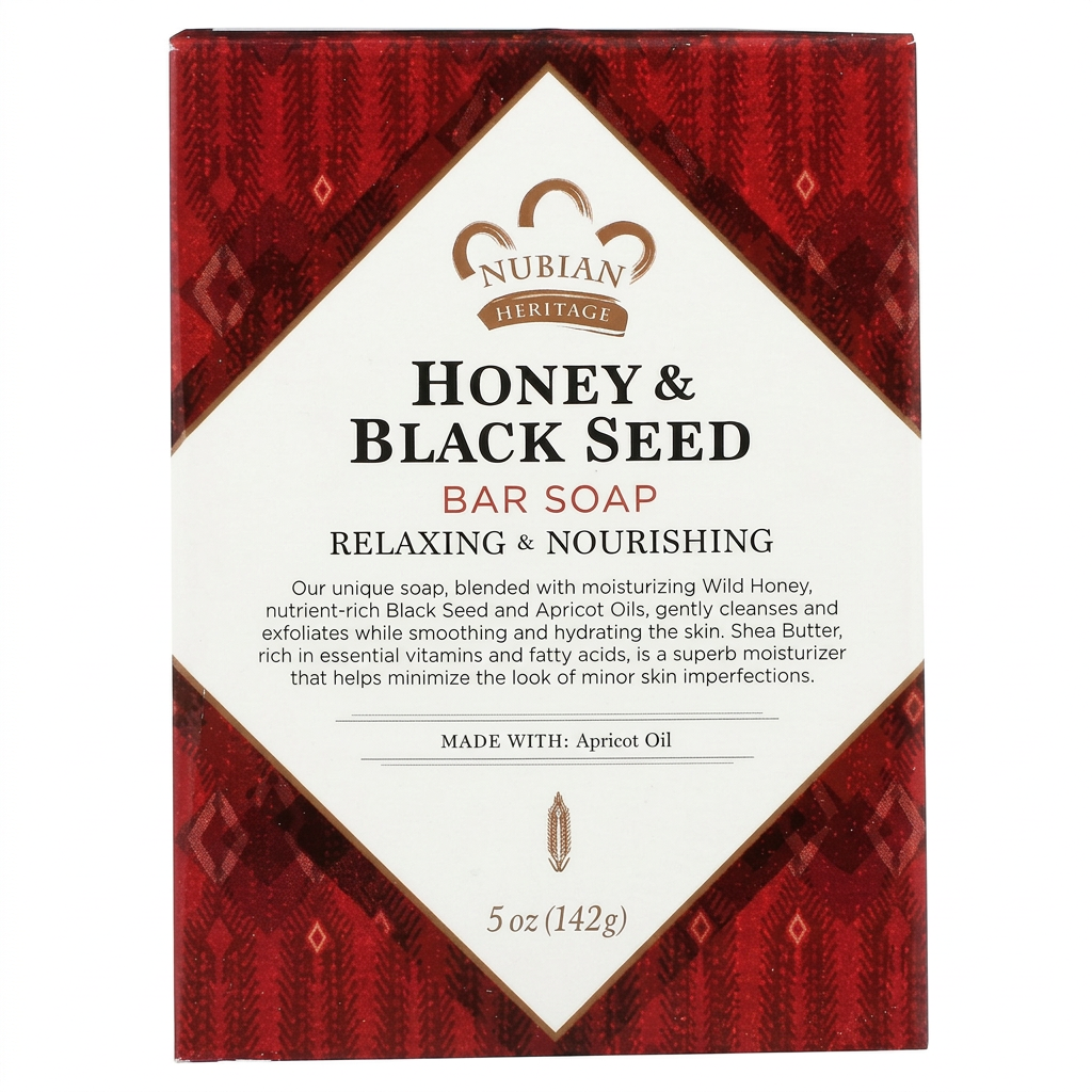 Square Honey & Black Seed soap image
