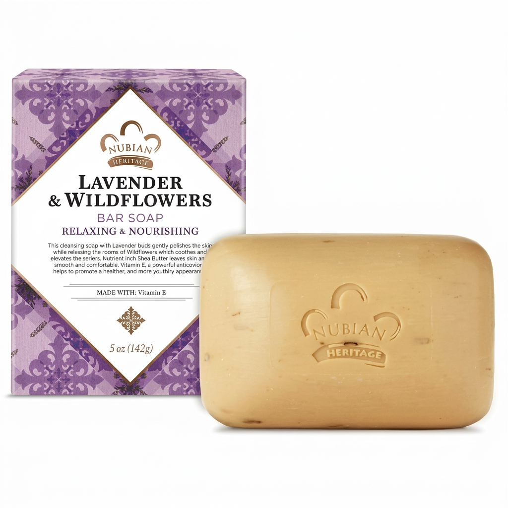 Square Lavender & Wildflowers soap image