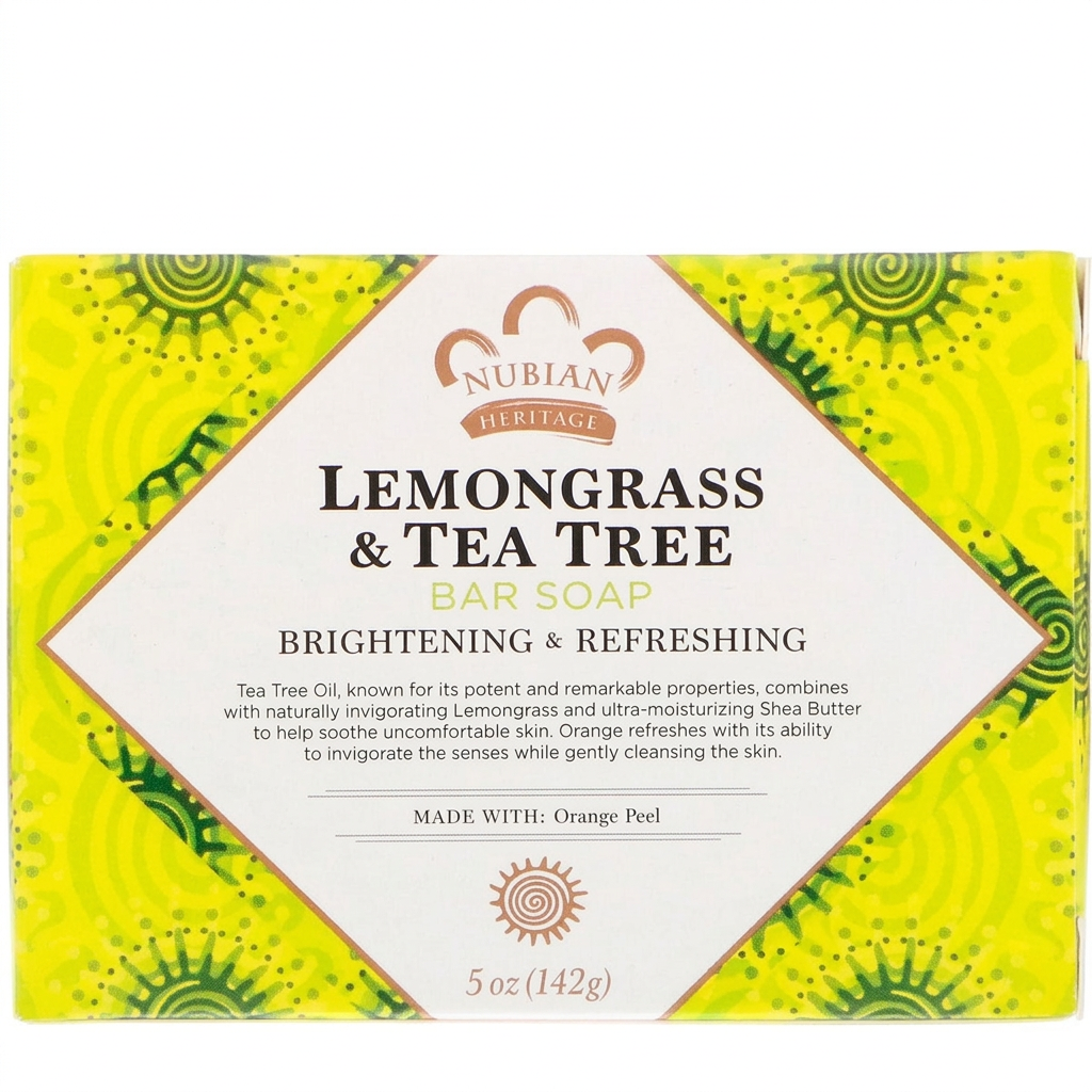 Square Lemongrass & Tea Tree soap image