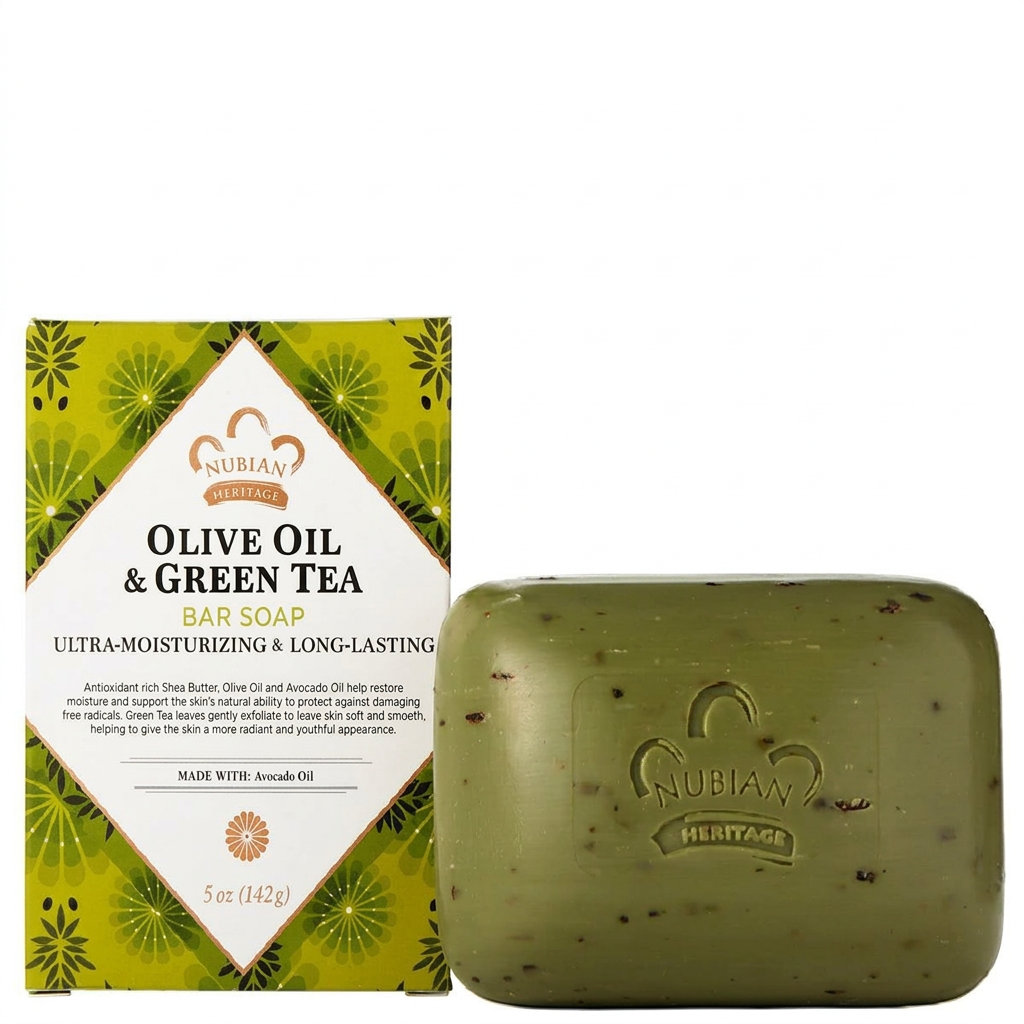 Square Olive Oil & Green Tea soap image