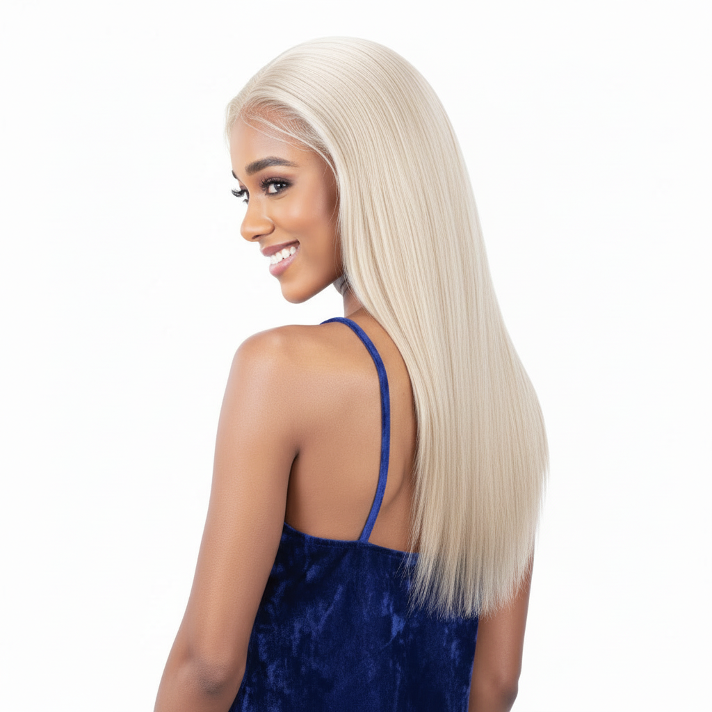 Straight Lace Front Wig - Back Blonde