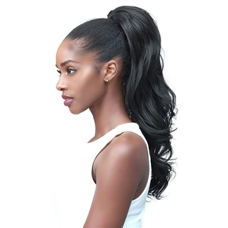 Bobbi Boss Human Hair Blend Tress Up Ponytail - MOD015 LOOSE CURL 18