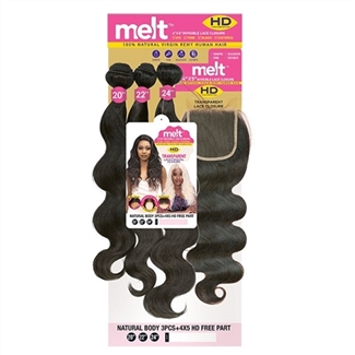 Janet Collection Melt 100 Natural Virgin Human Hair NATURAL